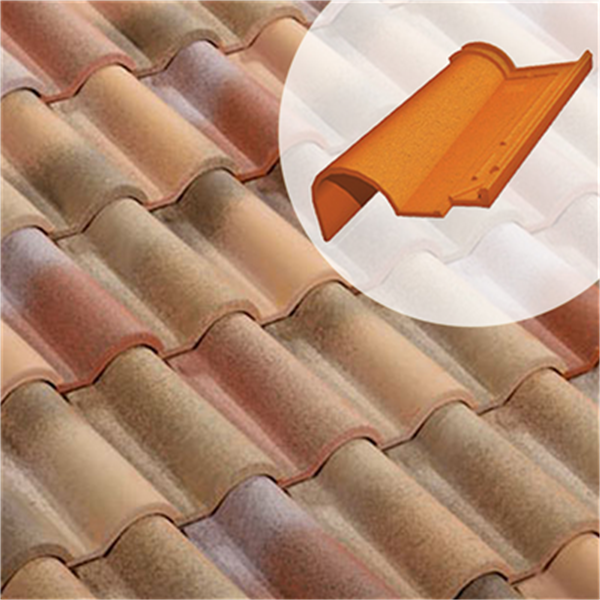 Tuile de rive à rabat côté gauche - Romane Réno 6RR - Castelviel