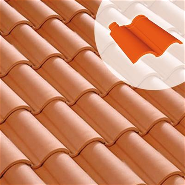 Tuile double rive DC12 sans rabat - sens droit - Rose)