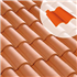 Tuile double rive DC12 sans rabat - sens droit - Rose)