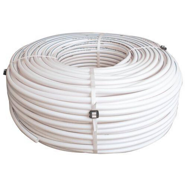 Tube PER-B - Nu Ø10x12 mm - Couronne 240m - Blanc liseré bleu - NF et QB