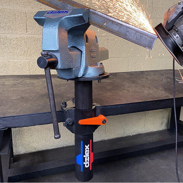 Élévateur pour étau d'établi jusqu'à 200 mm Dolex ELV143 - Rotation 360° - Poignée débrayable