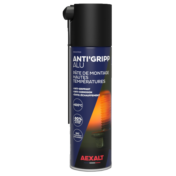 Lubrifiant en pâte pour montages hautes températures - Anti'Gripp Alu Aexalt - aérosol 650 ml