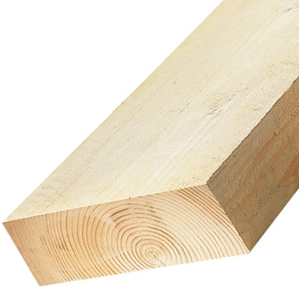 Bastaing en sapin d'import traité classe 2 - bois de charpente - 200 MM x 63 MM - longueur 4.2 M