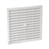 Grille d'aération spécial façade Nicoll à combinaisons et moustiquaire - 150 x 150 mm - Polystyrène blanc
