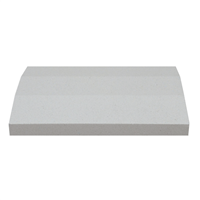 Chapeau de mur 2 pentes surface lisses 100 x 30 cm - ép. 3 cm - Gris