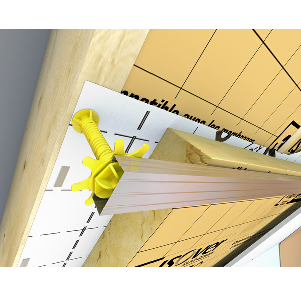 Suspente Isover Intégra 2 Fermette pour l'isolation des combles aménagés et perdus - boîte de 50