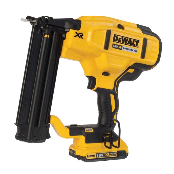 Cloueur de finition Dewalt 18 GA XR 18V 2 AH Li-Ion brushless – 2 batteries – coffret T-STAK -