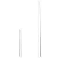 Rallonge de serrure antipanique Thirard D-CROSS - haut et bas - pour porte hauteur 3 mètres max - gris