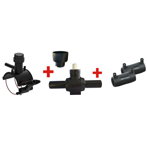 PKIT BRANCHEMENT EAU FASTCLAMP-PE100-SDR11-PN16-FAH-D160X32