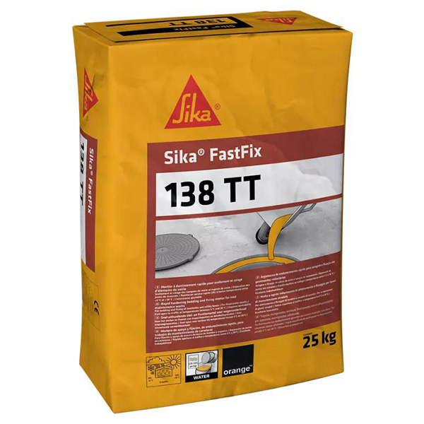 Mortier pour scellement et calage d'éléments de voirie - Sika Fastfix 138 TT - sac de 25 kg