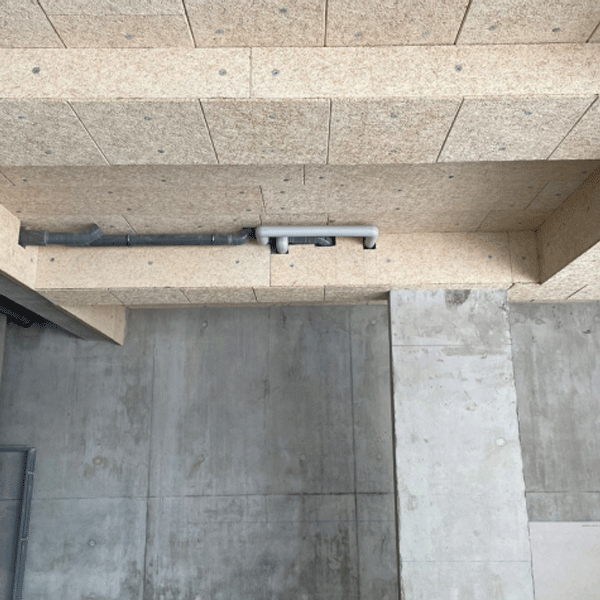 Panneau isolant pour sous-face de dalle béton - Rockfeu Wood B RsD - R 3,40 m².k/w - 2,00 m x 0,60 m - ép. 125 mm