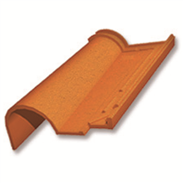 Tuile de rive à rabat côté gauche - Romane Réno 6RR - Rouge