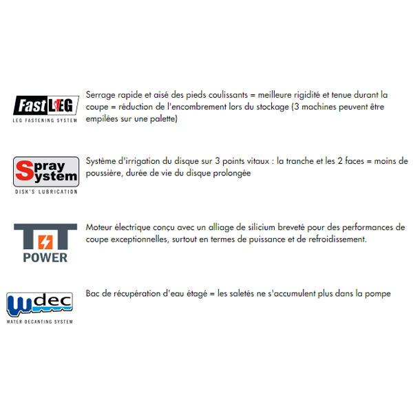 Scie sur table coupe carreaux XXL - PRIME120S - 230V 2,2 kW - Disque diamant Ø 350 mm