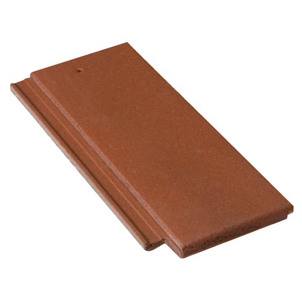 Demi-tuile béton - Nobilee - Rouge vieilli - 42 x 18.5 cm