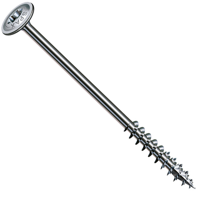 Vis à bois à tête disque Spax Wirox - filetage partiel - diamètre 8,0 MM - longueur 240,0 MM - boîte de 50