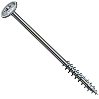 Vis à bois à tête disque Spax Wirox - filetage partiel - diamètre 8,0 MM - longueur 300,0 MM - boîte de 50