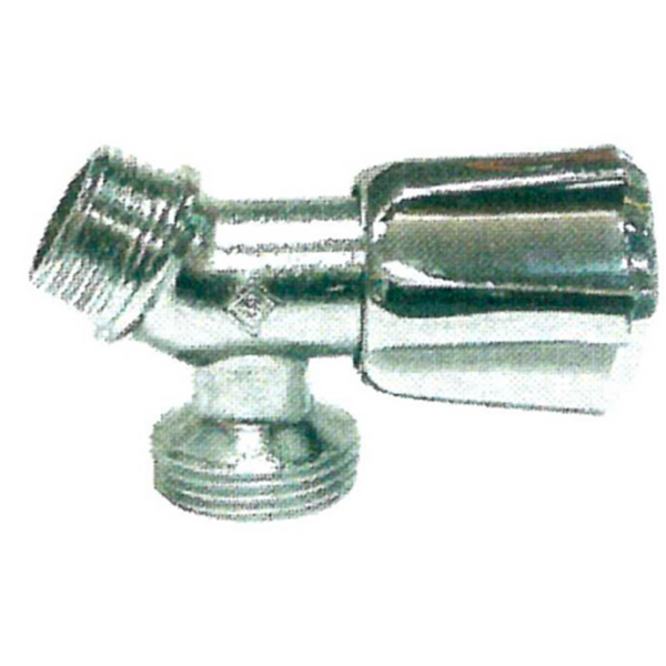 Robinet standard incliné à clapet pour machine à laver - M1/2" - M3/4