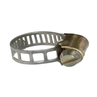 Collier serrage standard bande ajourée - Diamètre 9 à 14 mm - Largeur 5 mm - Laiton - Lot de 2