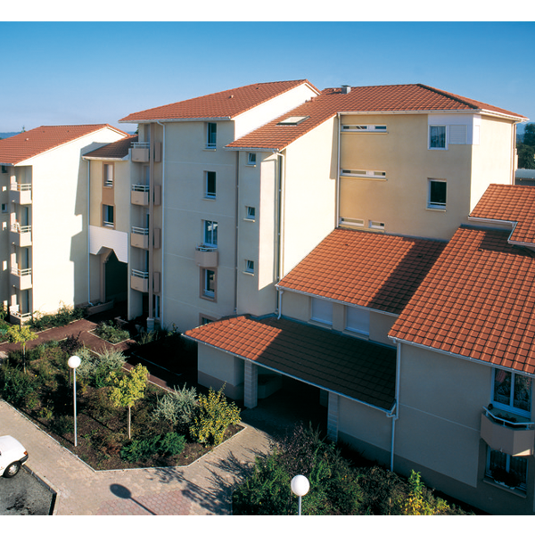 Tuile béton grand moule à faible relief - Perspective - Badiane - 42 x 33 cm