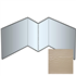 Profil d'angle intérieur pour bardage Cedral Lap - Aluminium laqué Brun atlas C14 - longueur 3 M