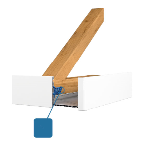 Support PVC clipable HPI pour fixation planche de rive Rivepro de 160 et 200 mm