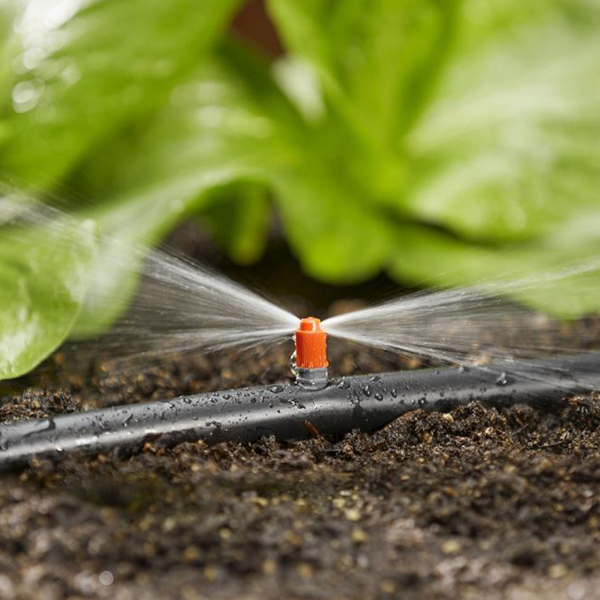 Micro-asperseur pour arrosage plates-bandes en pluie fine - Gardena - Portée 5,5 m - Lot de 5