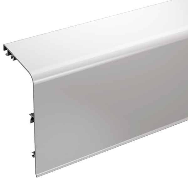 Bandeau de finition pour volet coulissant double voie - Mantion Win-Slide 11164/200 - alu brut - 2 m