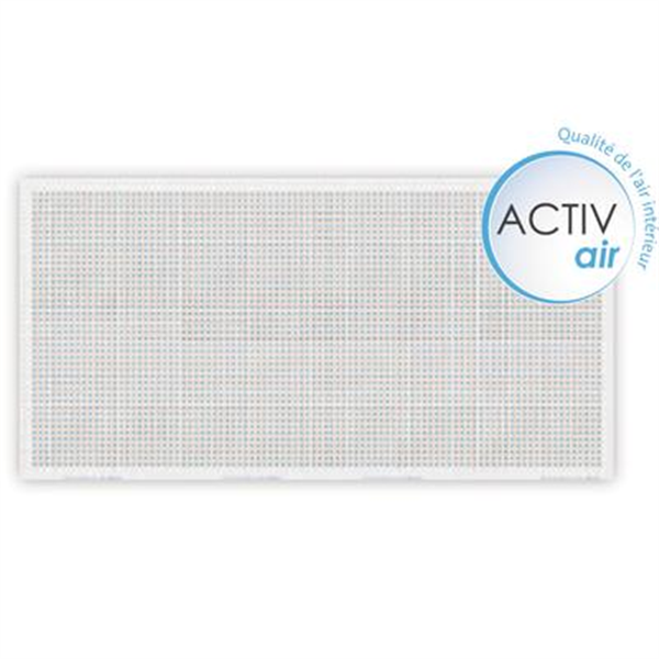 Plafond décoratif et acoustique en plaque de plâtre - Gyptone Activ'Air Quattro 44 - 4 bords amincis - 2,40 M x 1,20 M - 12,5 MM