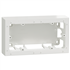 Boîte de montage double en saillie Schneider Odace Styl pour 2 postes - blanc brillant RAL 9003