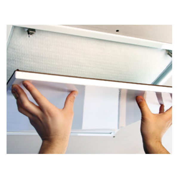 Trappe de visite isolante et étanche Gypso pour combles d'habitations - R = 8,24 m².K/W - 550 x 550 mm