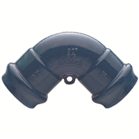 COUDE 2E 1/4 PVC 160 PN16