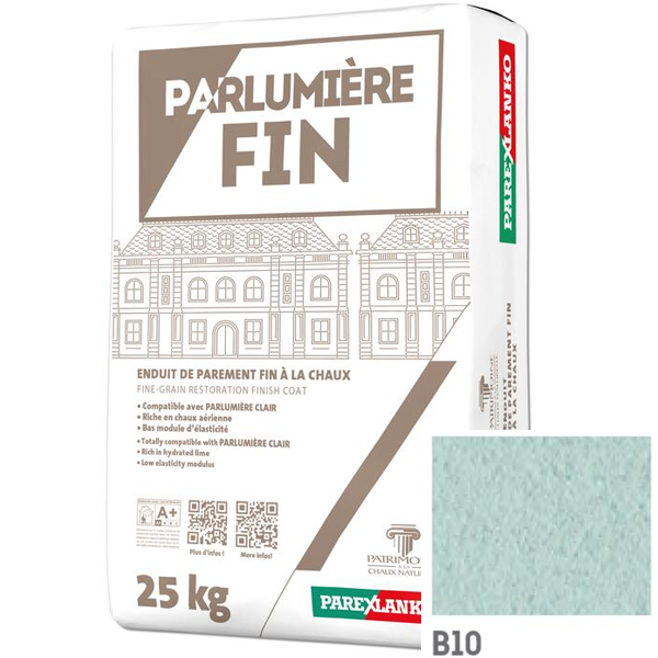 Enduit de parement à la chaux à grain fin Parexlanko Parlumière - B10 Terre de lune - Sac de 25 KG