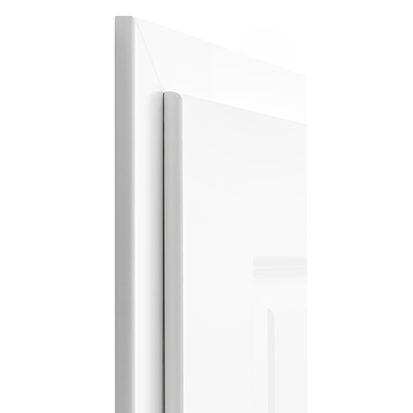 Ébrasement complet blanc pour porte Mosel Türen - bords design - sens droit poussant - 204 x 83 cm - 70 mm