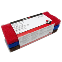 Abrasifs de rechange pour taloche - doux moyen et dur - 25 x 10 x 2.5 cm - lot de 3