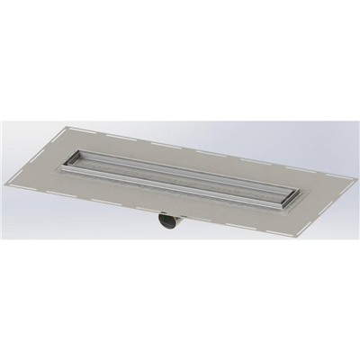 CANIVEAU DOUCHE PLAT L 900 A GARNIR RG900G