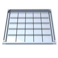 Tampon à remplir de béton ou à paver en aluminium - SOCOLIM TSAD70.55 - Double joint - 820,0 mm x 820,0 mm