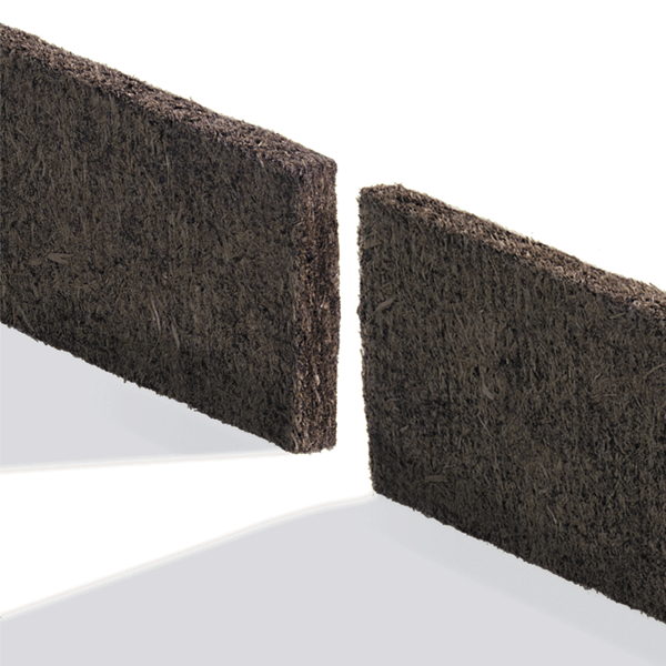 Bande résiliente fibre de bois STEICOphaltex pour cloison et plancher - 1200 x 48,0 mm - ép. 10 mm