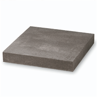 Chapeau de pilier plat en béton décoratif lisse - Anthracite - 40,0 CM x 40,0 CM x 6,00 CM