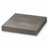 Chapeau de pilier plat en béton décoratif lisse - Anthracite - 40,0 CM x 40,0 CM x 6,00 CM