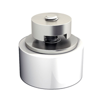 Guide olive monté sur cage à rouleaux 1050 - Diamètre 50 mm - Hauteur 25 mm - Nylon - Blanc