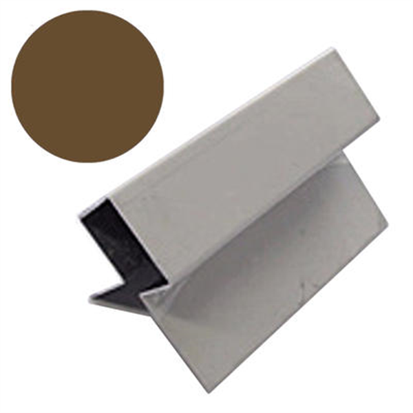 Profilé d'angle extérieur MetalTrim pour bardage Hardie Plank - aluminium laqué Marron noisette - longueur 3 M