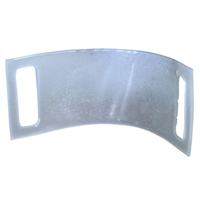 Coin de protection pour sangle d'arrimage plate maxi 50 mm en polyuréthane avec passants - Levac - 300 x 95 mm