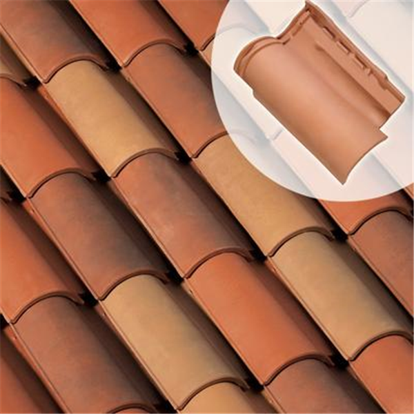 Tuile Galléane 10 - grand moule fort galbe en terre cuite - Cuivre