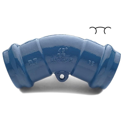 COUDE 2E 1/8 PVC 160 PN16