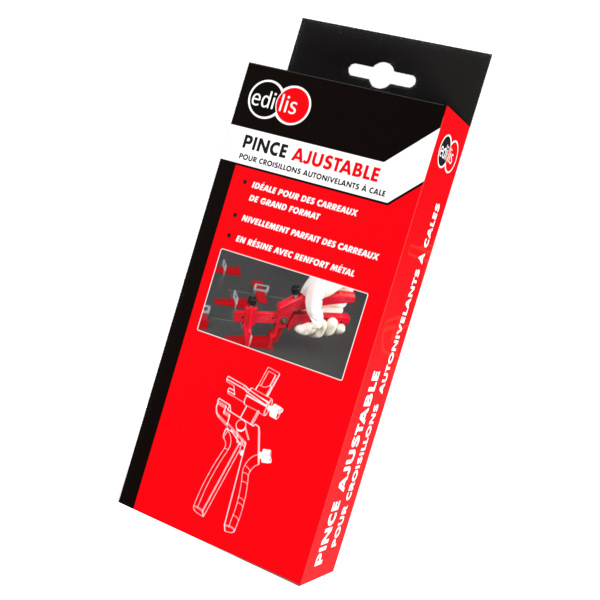 Pince ajustable Edilis pour croisillons autonivelants à cale