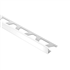 Baguette finition carrelage - protection et décoration des chants - Schlüter Schiene - Aluminium blanc brillant - Haut. 11,00 MM x Long. 2,50 M