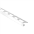 Haut. 11 mm - Aluminium blanc brillant
