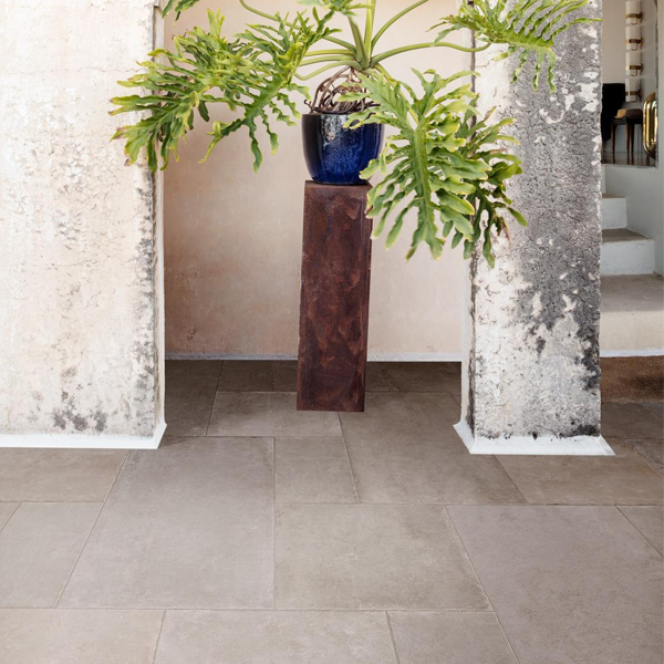 Carrelage extérieur grès cérame émaillé rectifié Realstone Pietrantica - 120 cm x 60 cm - ép. 20 mm - Multicolor