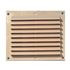 Grille de ventilation à auvents anti-pluie et moustiquaire - 175 x 146 mm - Sable