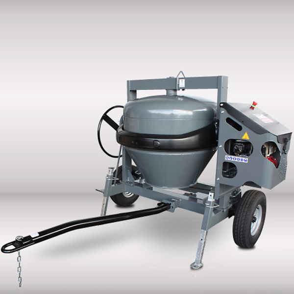 Bétonnière thermique tractable - Altrad Pro 400 - avec moteur essence Honda GX160QX3 - 3,6 kW - capacité de cuve 380 litres